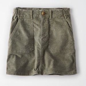 AE High-Waisted Corduroy A-Line Skirt